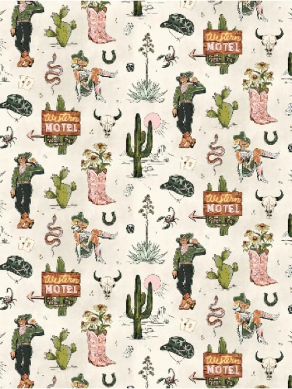 Milton & King Western Desert Wallpaper - Color: Dusty